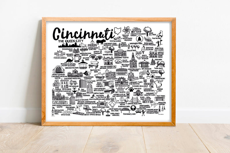 Cincinnati Map Print