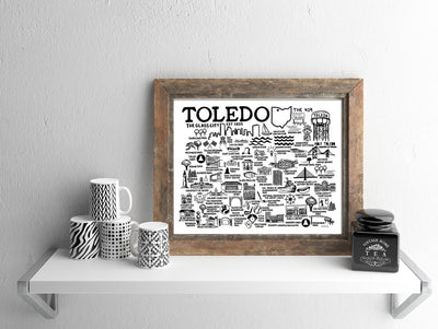 Toledo Map Print