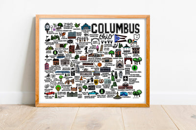 Columbus Map Print