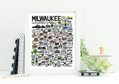 Milwaukee Map Print