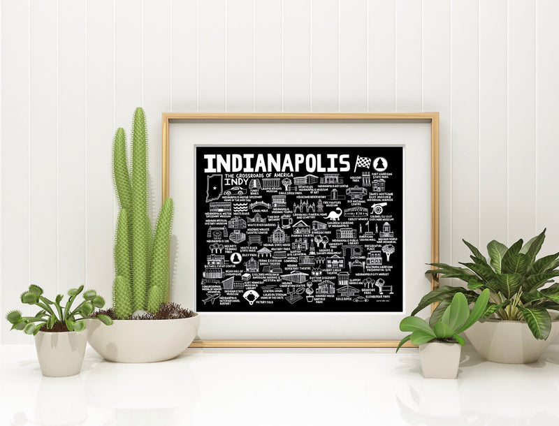 Indianapolis Map Print