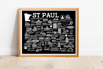 St Paul Map Print