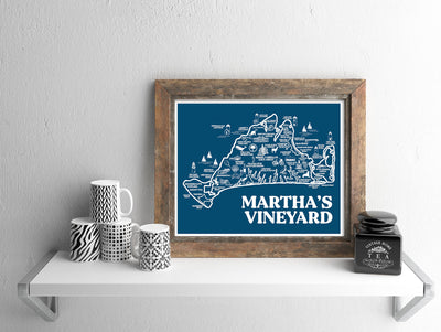 Martha's Vineyard Map Print