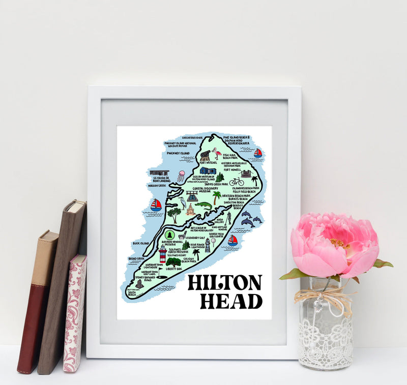 Hilton Head Map Print