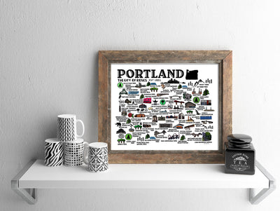 Portland Map Print
