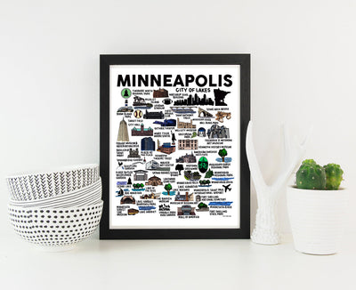 Minneapolis Map Print