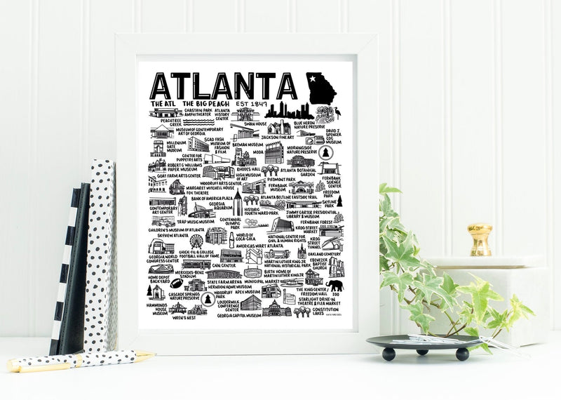 Atlanta Map Print