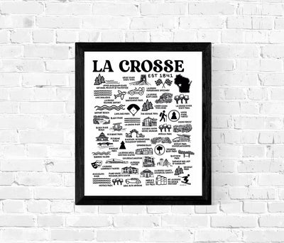 La Crosse Map Print