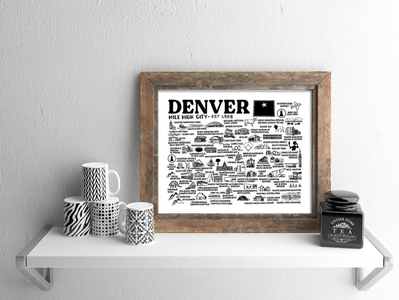Denver Map Print