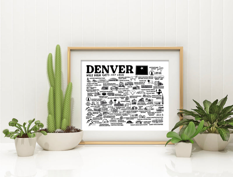 Denver Map Print