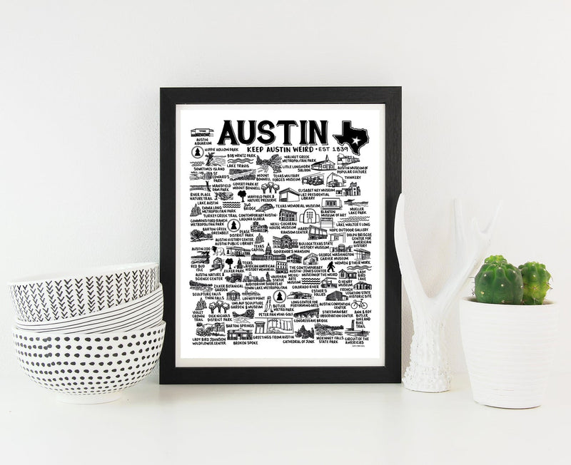 Austin Map Print