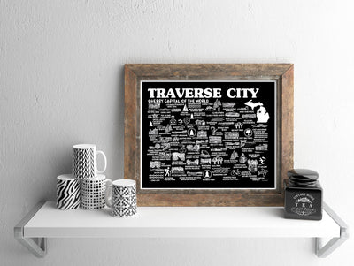 Traverse City Map Print