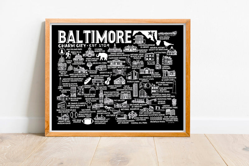 Baltimore Map Print
