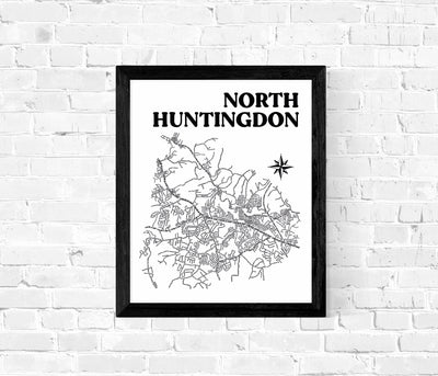 North Huntingdon Map Print