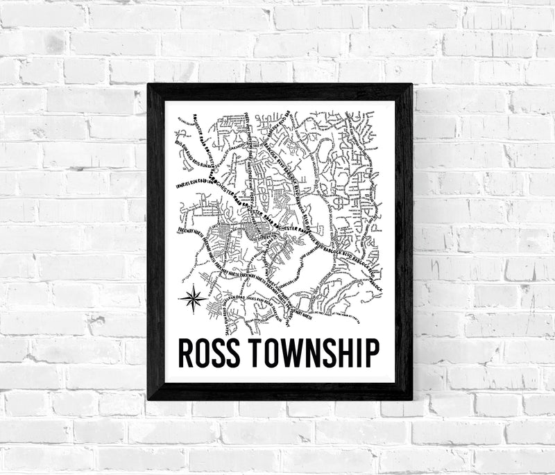 Ross Township Map Print