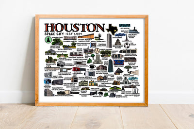 Houston Map Print
