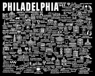 Philadelphia Map Print