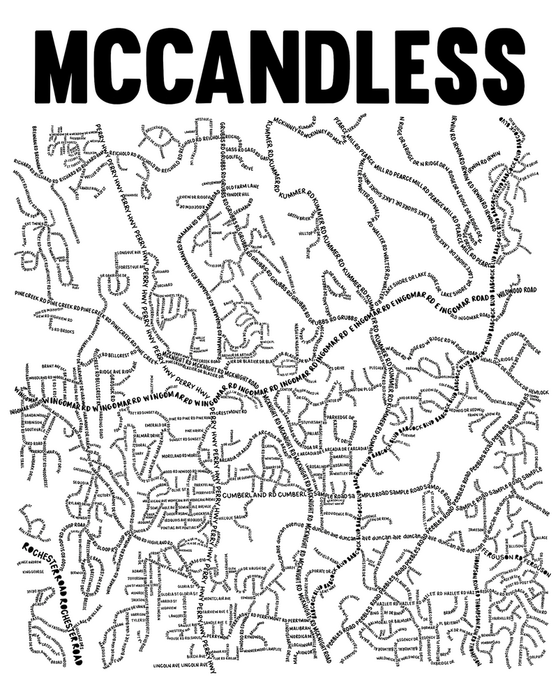 Mccandless Map Print