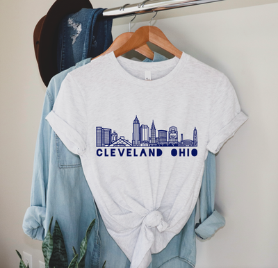 Cleveland Skyline T-Shirt (Gray)