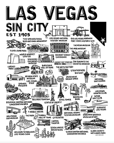 Las Vegas Map Print