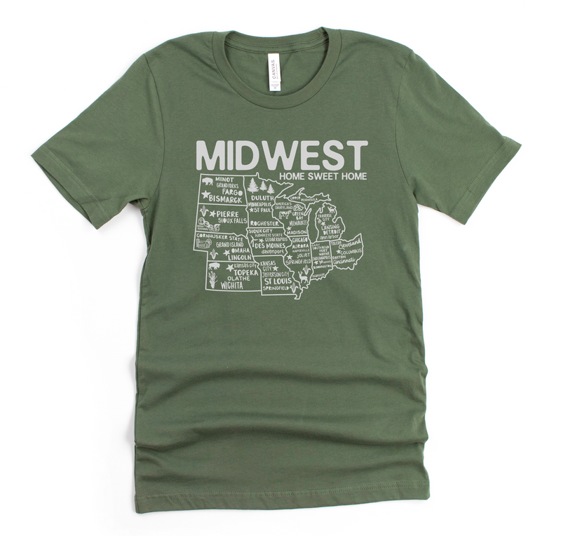 Midwest Map T-Shirt