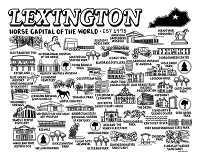 Lexington Map Print