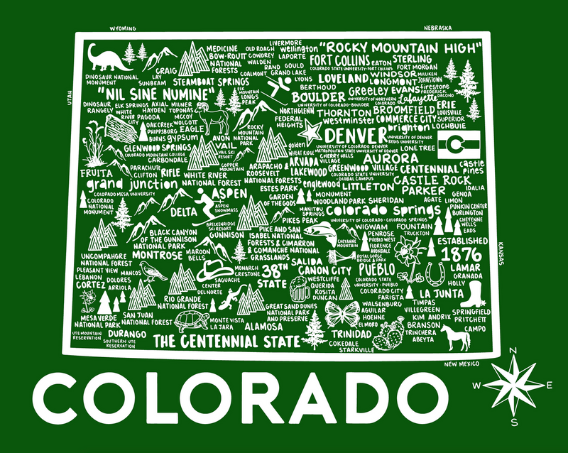 Colorado Map Print