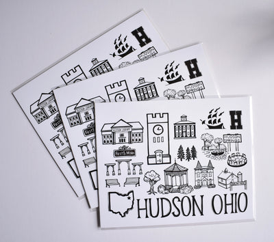 Hudson Ohio Map Print