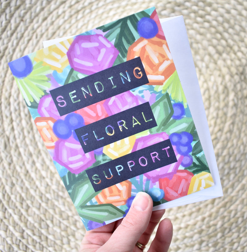 Sending Floral Support Card