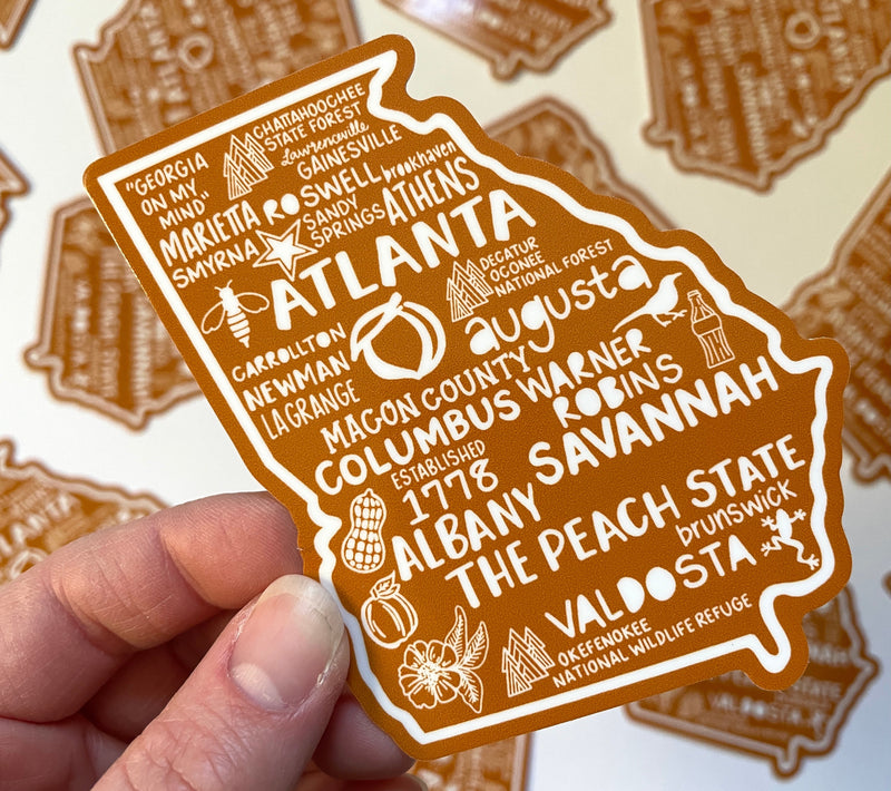 Georgia Map Sticker