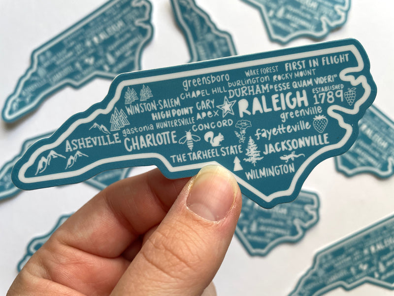 North Carolina Map Sticker