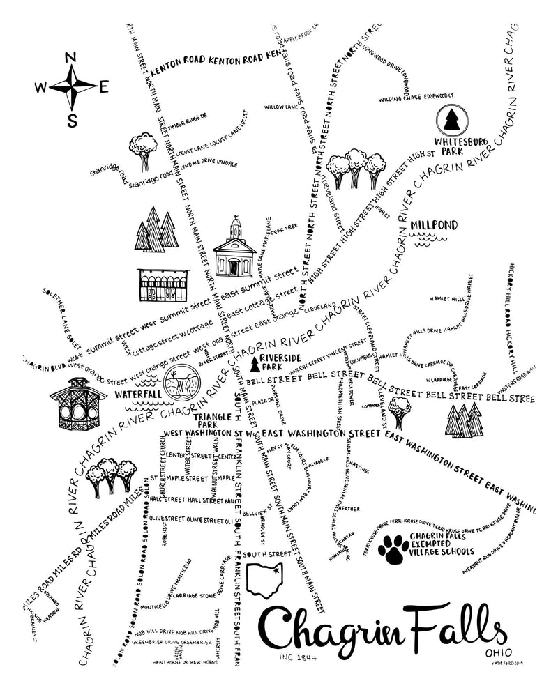 Chagrin Falls Map