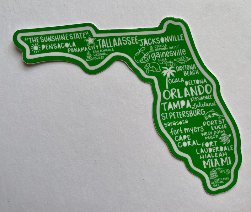 Florida Map Sticker