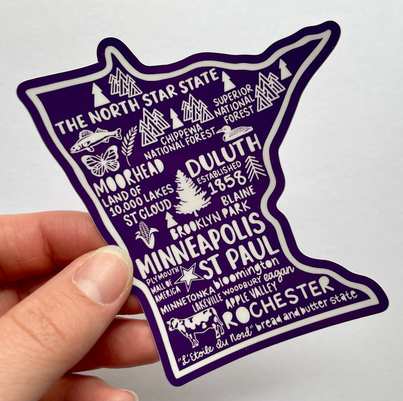 Minnesota Map Sticker