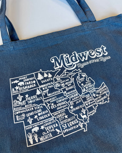 Midwest Map Tote