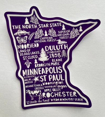 Minnesota Map Sticker