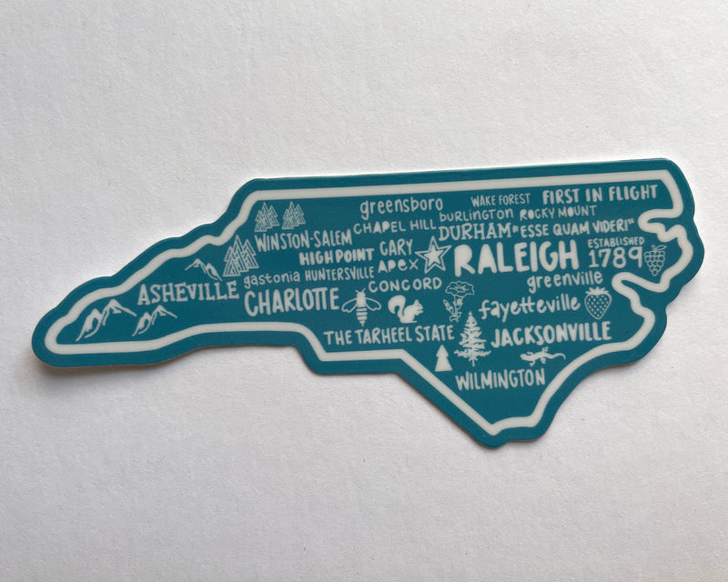 North Carolina Map Sticker