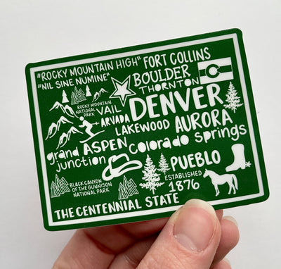 Colorado Map Sticker