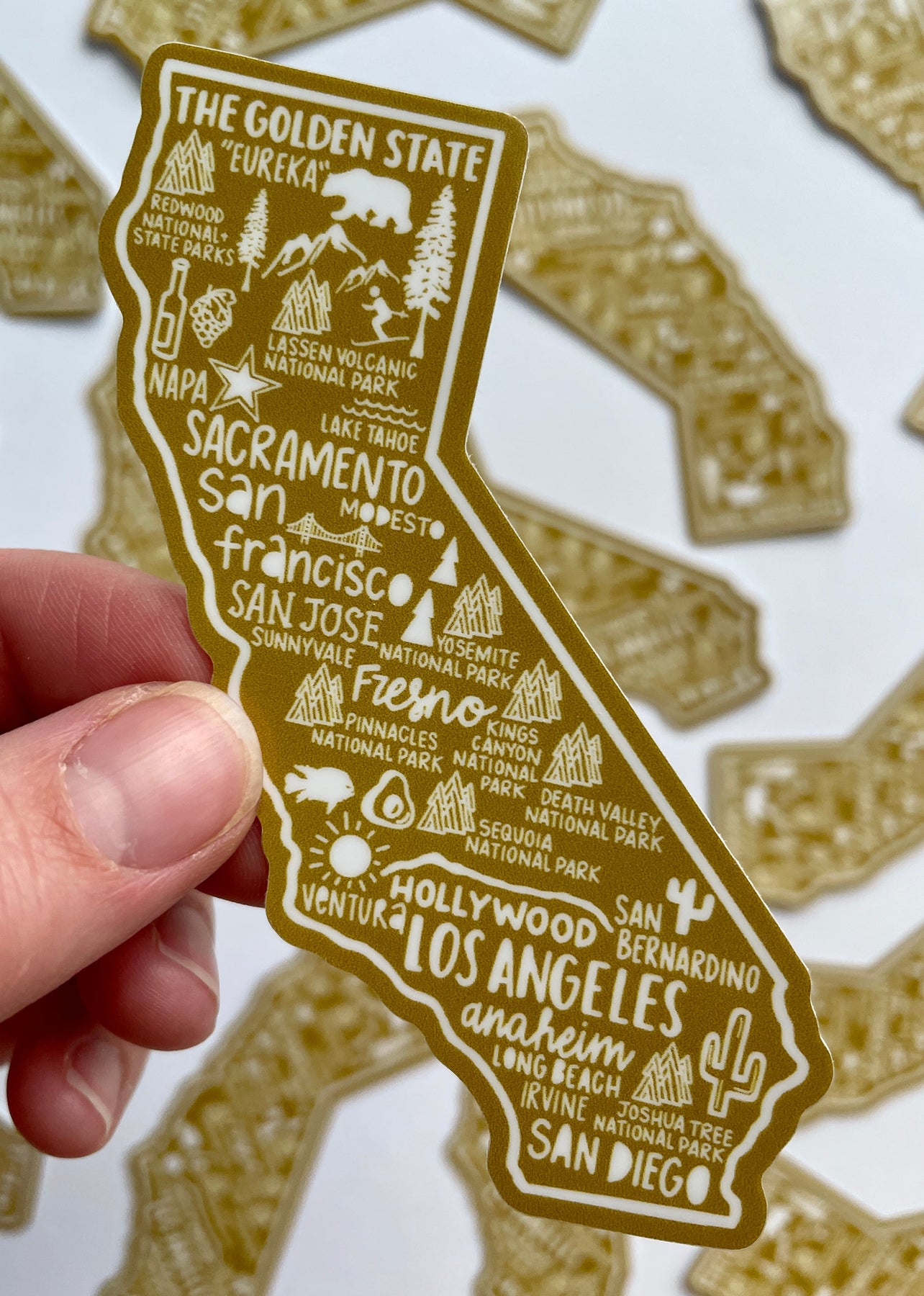 California Map Sticker – Whereabouts Shop