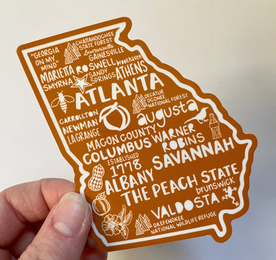 Georgia Map Sticker
