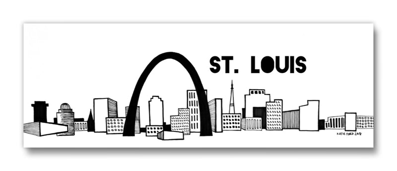 St Louis Skyline Magnet